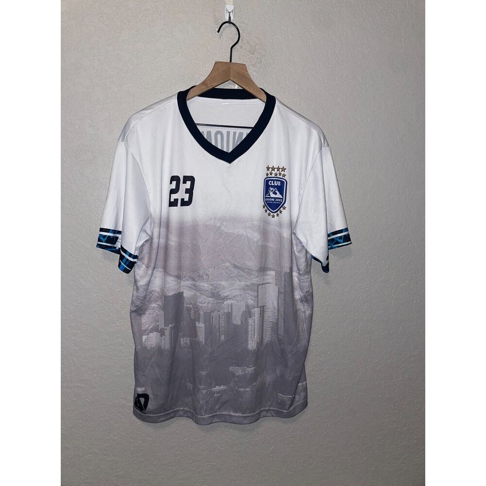 Club Union Jerez Jersey Denver Colorado White Soccer Jersey Top 2000s Y2K XL